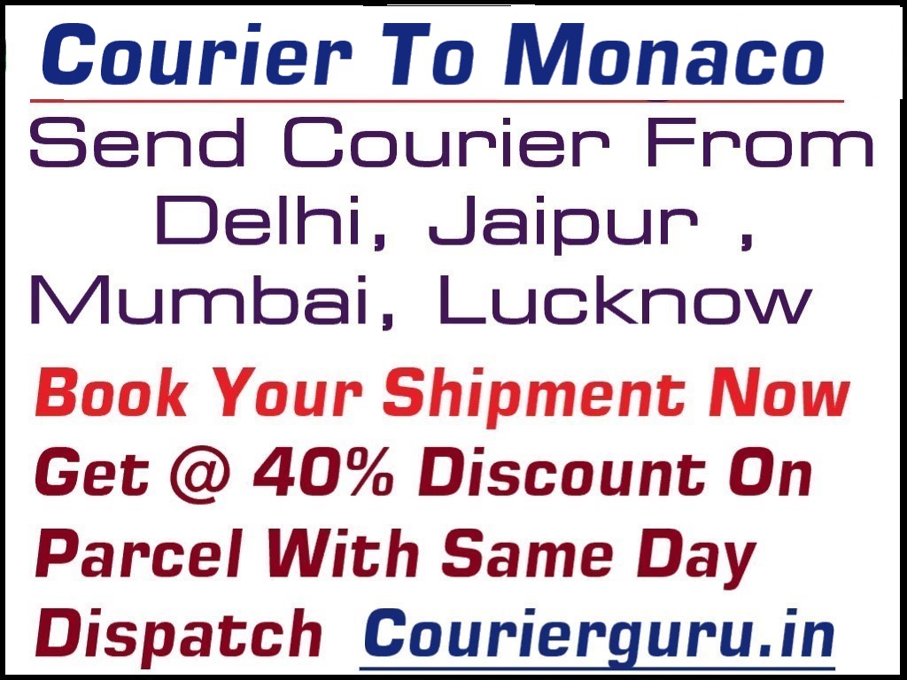 Courier Charges To Monaco From Delhi